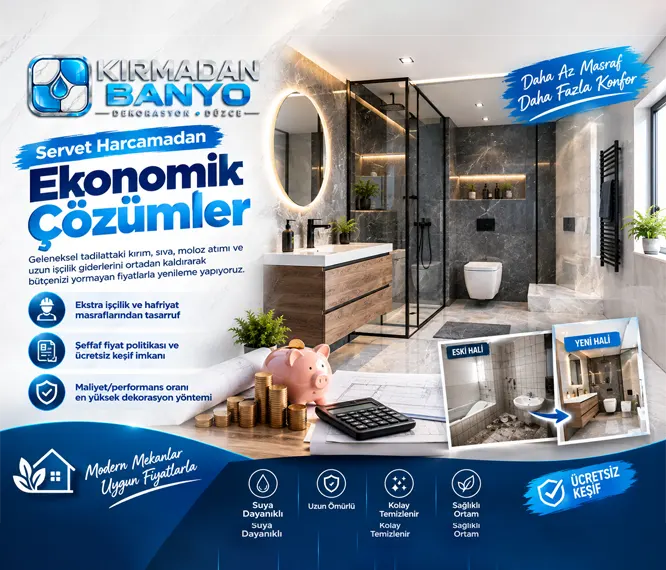 Düzce 1 Günde Banyo Yenileme ve Montaj Hizmeti