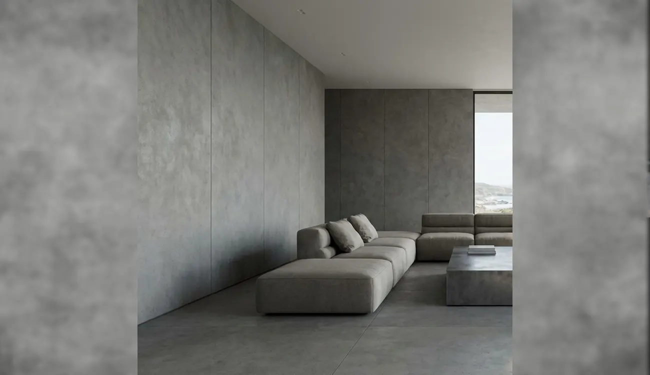 Concrete Grey SPC Zemin ve Duvar Kaplama