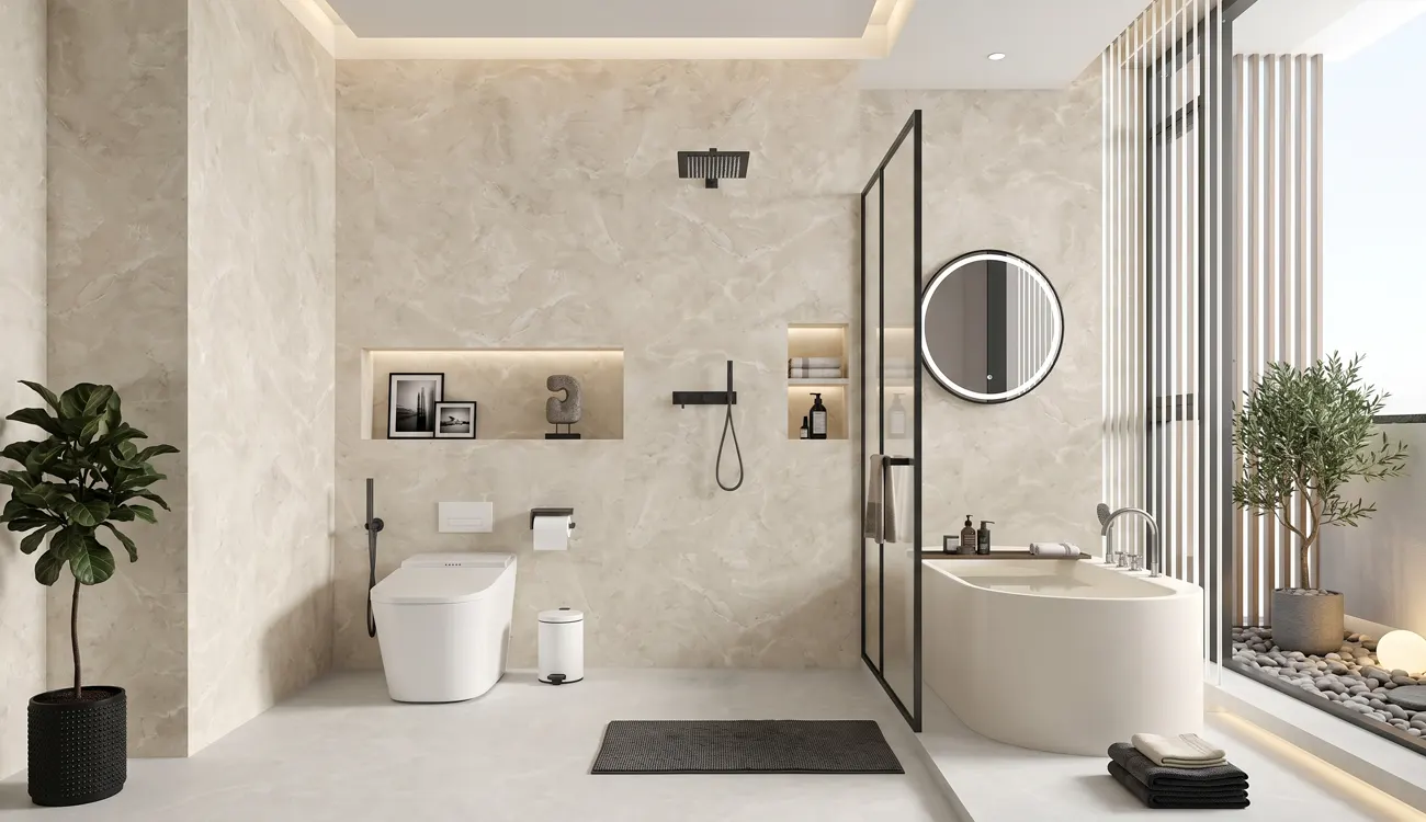 Düzce Mermer Deseni Banyo Duvar Kaplama