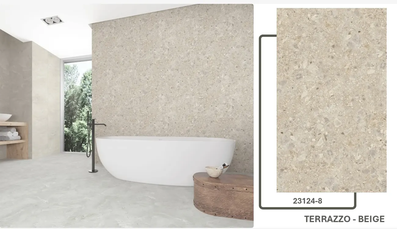 TERRAZZO BEIGE ZEMİN VE DUVAR PANELİ